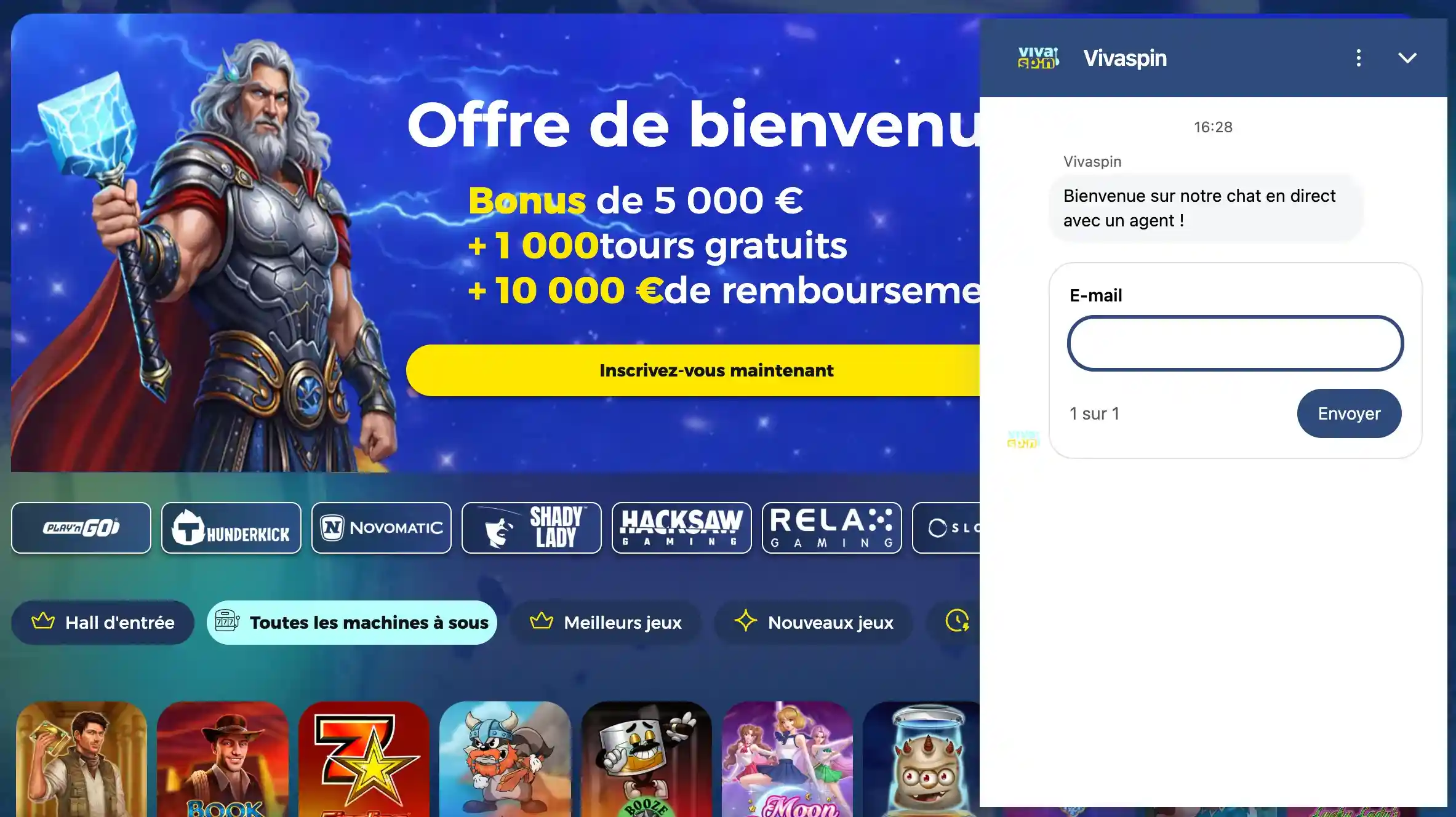 Service client et support technique VivaSpin Casino